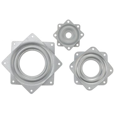 FRCOLOR Roulement de Plateau Tournant 3 Pcs Roulement de Plateau Tournant Carré Lazy Susan Accessoires de Mobilier Bricolage Support d'Exposition (2 Pouces + 3 Pouces + 4 Pouces),3.7"X3.7"X0.31 Pouces