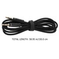 thumbnail image 2 of 4 Pcs Câble Audio Professionnel 3.5mm Mâle à Mâle Câble en Nylon Câble Auxiliaire, 2 of 7