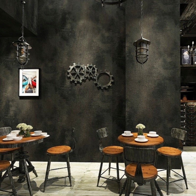 Wallpaper (Roll) Black Vinyl SKU# WAL0045