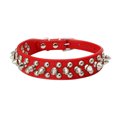 thumbnail image 1 of Leather Bullet-Style Dog Collar with Metal Buckle, Adjustable Punk Collar for Small Medium Large Dogs, Soft Breathable Protection, 1 Collar, 1 of 2