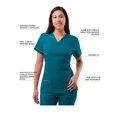 thumbnail image 3 of Adar Uniforms Women's Scrub Set - Enhanced V-Neck Top/Multi Pocket Pants, 3 of 7