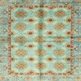 thumbnail image 1 of Ahgly Company Indoor Square Abstract Brown Abstract Area Rugs, 3' Square, 1 of 6