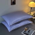 thumbnail image 4 of Summer Ice Silk Pillowcase Fiber Pillow Core Isolation Pillow Yellow Cover Hotel Protective Cover Breathable Household Pillowcase, 4 of 7