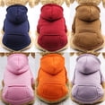 thumbnail image 3 of Puppy Pet Hooded Sweatshirt Autumn Winter Two-legged Pocket Cat Dog Clothes, 3 of 8