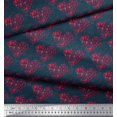 thumbnail image 2 of Soimoi Polyester Crepe Fabric Bird & Heart Print Fabric by The Yard 42 Inch Wide, 2 of 3