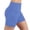 Sky Blue, variant on Cameland High Waisted Womens Biker Shorts Running Womens Shorts Solid Color High Stretch Slim Yoga Athletic Shorts