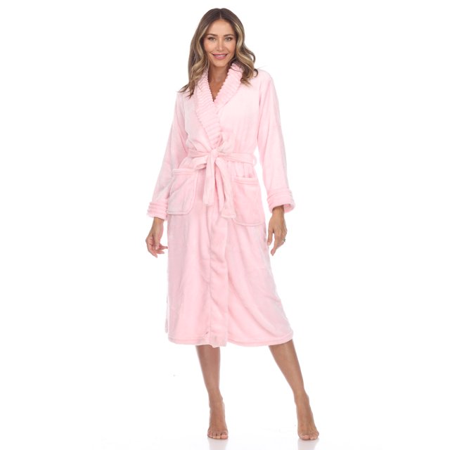 White Mark Peignoir de Détente Ultra Doux pour Femmes