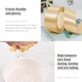 thumbnail image 4 of ORUYROP 1-1/2 Inch Wide Double Face Satin Ribbon-25 Yards，Gift Bag Decoration Wedding Chair Back Handmade Bow (Light champagne), 4 of 7