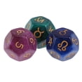 thumbnail image 2 of 3 Pcs dés Astrologiques en Acrylique dés de Constellation dés de Jeu de Rôle dés pour Cadeaux Style C, 2 of 9