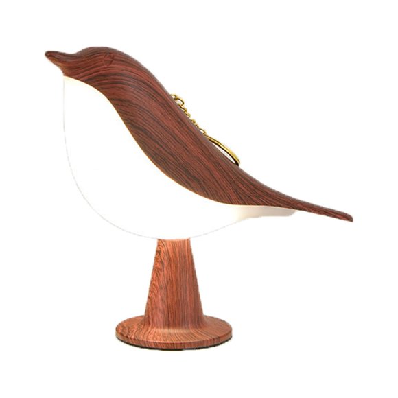 EGNMCR Veilleuses Originalité Pie Aromathérapie DEL Voiture Lumière Décorative Chambre Lit Veilleuse Oiseau Vibration de Charge Lampe une Lampe