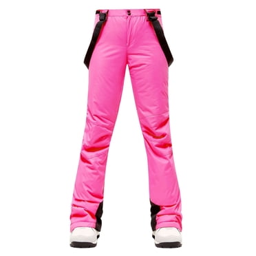 Women Snow Pants Waterproof Insulated Women Waterproof Insulated Snowboard Suspenders Pants Snow Ski Bib Trousers