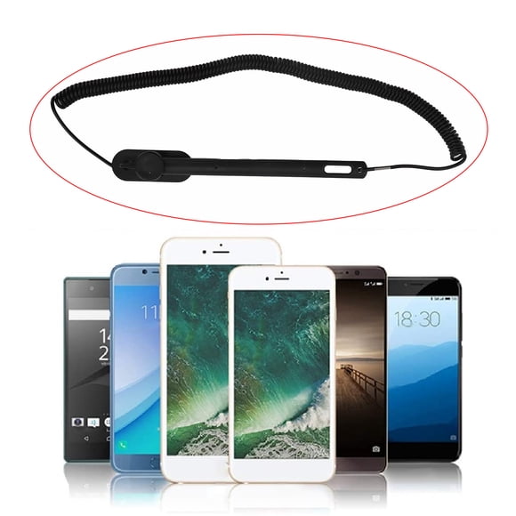 Stylet à Résistance, Stylo à Écran Tactile Professionnel de Haute Précision à Pointe Flexible Format Mini avec Corde à Ressort Extensible pour Tablettes pour Machines POS 15 cm, 35 cm