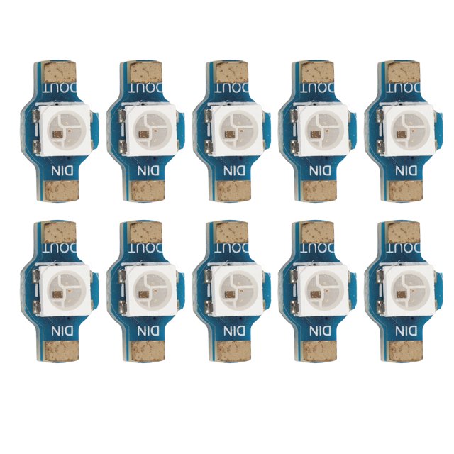 WS2812 RGB LED Module, RGB LED Light Module Simple Circuitry 10Pcs For Microcontroller
