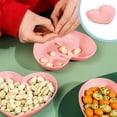 thumbnail image 2 of Heart-Shaped Dinner Plates 1-Pack - Dishwasher Microwave Safe Plastic Plates for Camping Kitchen, Unbreakable Lightweight Tableware, 2 of 8