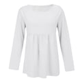thumbnail image 3 of WZXFASHION T-shirt à Manches Longues Uni pour Femmes, Coupe Ample, Grande Taille, T-shirt à Manches Longues jusqu'à 50 % de Rabais T-shirt à Manches Longues pour Femmes, 3 of 5