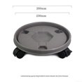 thumbnail image 2 of 260mm Plant Mover With Wheels Plant Support Roller Flower Pot Base Movable Tray, 2 of 10