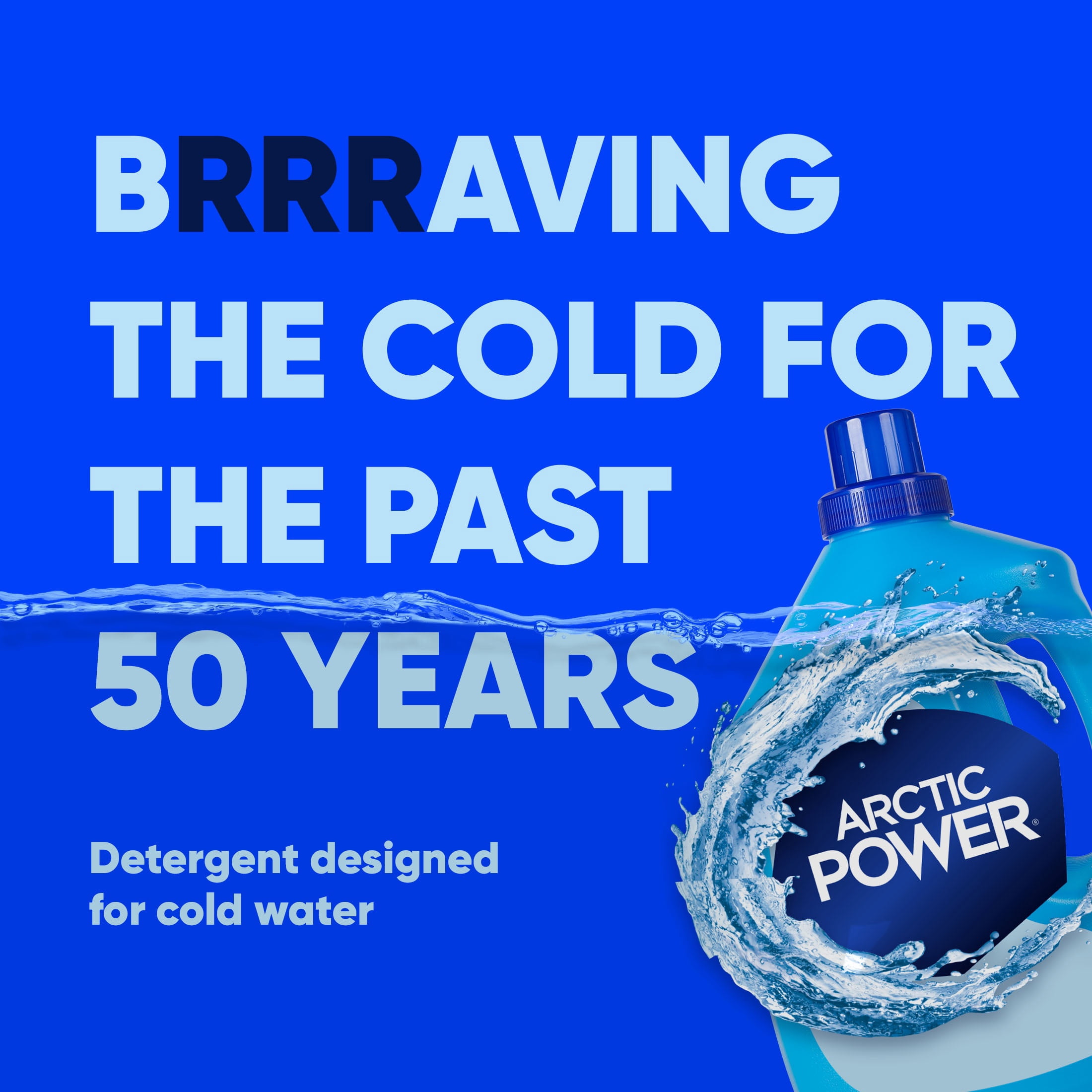 Arctic Power Détergent à Lessive Liquide Fraîcheur Cascade, 3.96 Litres, 100 Brassées