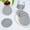 Gray#2, variant on 8 Piece Cotton Rope Placemat Set with Storage Rack, 4.33 Inch Square Woven Heat Resistant Table Mats for Hot Dishes, Easy Clean Dining Mats for Home Kitchen