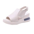 thumbnail image 1 of Chaussures pour Femmes à Talons Hauts à Bout Ouvert en Cuir Souple à Plateforme Haute, 1 of 9
