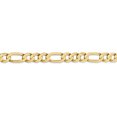 thumbnail image 3 of Chaîne Concave Ouverte Figaro en Or Jaune 14K 6.75mm, 3 of 5