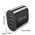 thumbnail image 2 of WIFKLSIIPG Chargeur Rapide USB-C 20W Double 2 Ports PD Alimenté + Chargeur Mural Support de Charge, 2 of 7