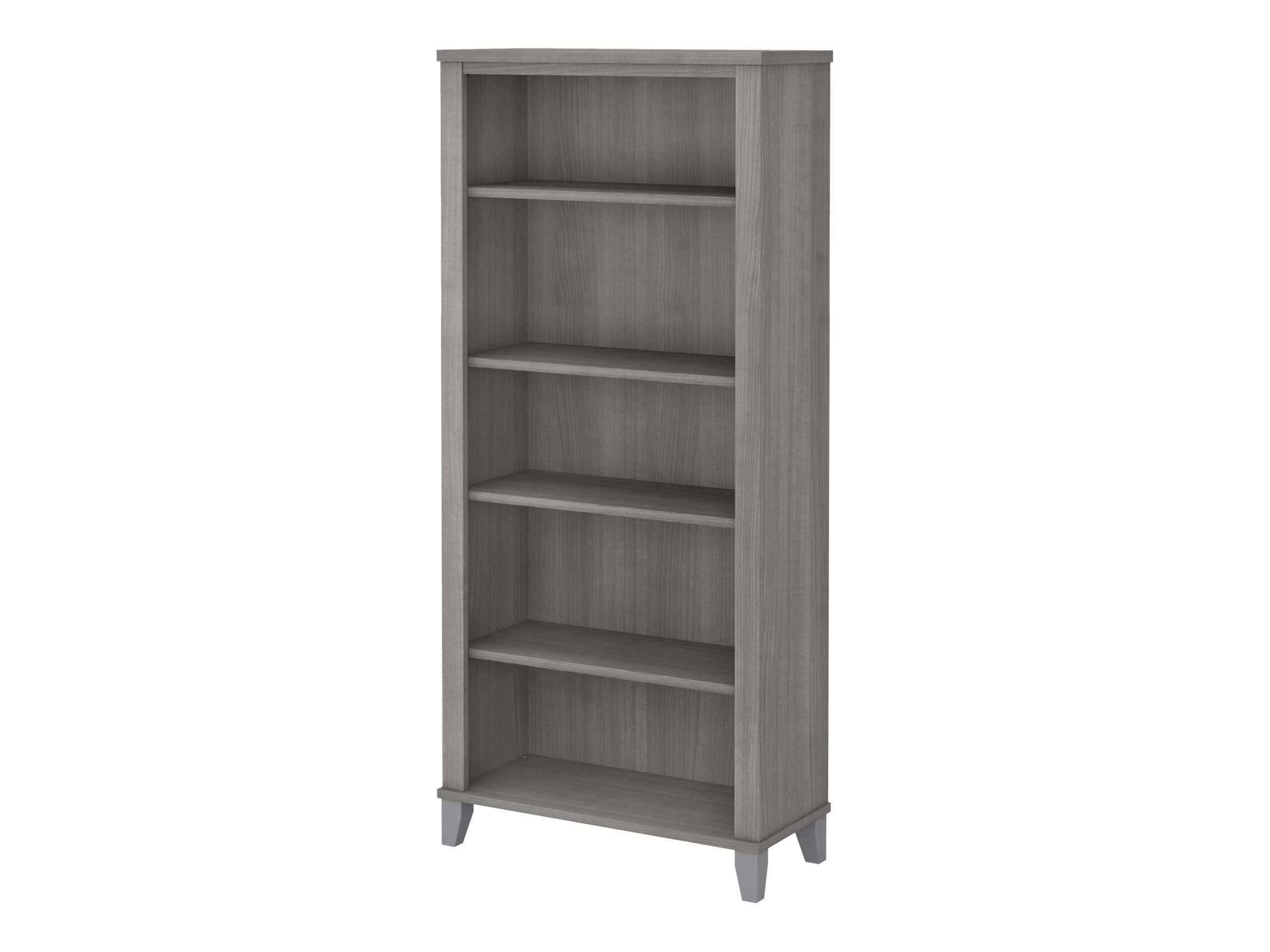 Bush Furniture Somerset Tall - Bookcase - 5 shelves - platinum gray