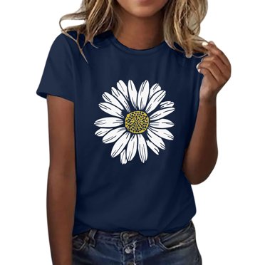 Ketyyh-chn99 Chemises pour Femmes Vêtements Décontractés pour Dames Manches Longues Extensible Col Ras du Cou T-Shirt Côtelé Ajusté Hauts Basiques Décontractés Bleu Marine,2TG