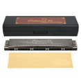 thumbnail image 4 of ANGGREK 24 Hole Tremolo Harmonica, Metal Harmonica, Clear Pronunciation For Music Performance Wind Instrument Music Enthusiast Musical Instrument, 4 of 8