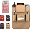 thumbnail image 1 of Car Seat Back Organizer, Car Seat Back Storage Bag Hanging Bag Multifunctional Storage Box, Universal Back Seat Car Organizer with 7 Pockets, 1 of 8