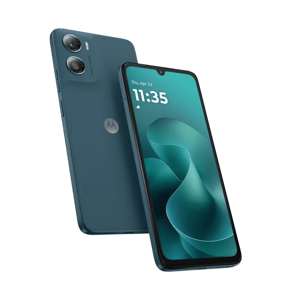 Motorola Moto G06 Unlocked Smartphone, 8GB RAM 256GB, 6.88" HD+ 120Hz Display, 50MP AI Camera, 5200mAh, Android 15, Dual SIM, IP64, Pantone Tapestry Blue