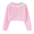 thumbnail image 3 of RXIRUCGD Veste/veste Décontractée à Capuche pour Enfants avec Boutons Perforés, Col Rond, Manches Longues (Rose, Taille : 9-10 Ans), 3 of 7