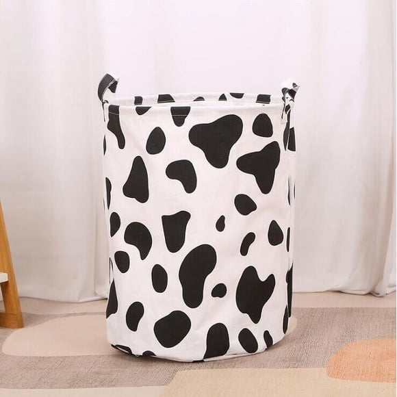 Laundry - Toy Storage Organizer For Nursery Hamper Home Closet Kids Bedroom Laundry Baby Shelf Rould Cow Pattern Utility home organization solution