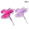thumbnail image 1 of 2 Pcs Cat Plume Teaser Interactif Belle Chat Jouet Interactif Chat Teaser Baguette, 1 of 10