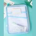thumbnail image 4 of Vaidha L-shaped Subject Classification Bag Mesh File Bag Thickened Subject Bag Exam Paper Book Storage Bag, 4 of 4