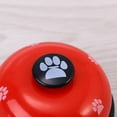 thumbnail image 4 of 2 Pcs Cloches d'Entraînement pour la Propreté et la Salle à Manger pour Animaux, Motif Empreinte, Dispositif de Communication pour Chiens, Chiots, Chats (Rouge), 4 of 9