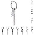 thumbnail image 2 of Boucle d'Oreille Sans Perçage Unisexe Mode à Clip Boucle d'Oreille Pendante Anneau, 2 of 10
