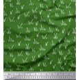 thumbnail image 1 of Soimoi Green Velvet Fabric Brush Stroke Abstract Print Fabric by Yard 58 Inch Wide, 1 of 3