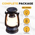 thumbnail image 3 of EIGTHTAIL Lampe de Camping Solaire LED Lampe de Camping Design Rétro Lampe Solaire 1000LM Lanterne Solaire avec 3 Modes 1200mAh Rechargeable Lanterne de Camping Solaire, 3 of 9