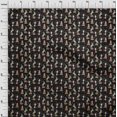 thumbnail image 4 of oneOone Rayon Black Fabric Circus Sewing Craft Projects Fabric Prints By Yard 56 Inch Wide-aC, 4 of 5