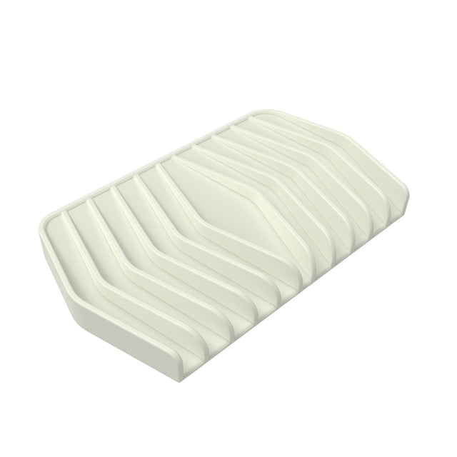 TopLLC Slope Silicone Soap Rack Bathroom Drains Rack Non Perforated Portable Soap Box Household Drains
