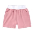 thumbnail image 5 of FAOWME Ensemble de Survêtement 2 Pcs pour Enfants Garçons Filles Été T-Shirt à Manches Courtes Col Rond avec Short Rose 7-8 Ans, 5 of 5