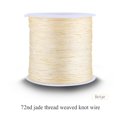 thumbnail image 2 of 100M x 0.8mm Nylon Chinese Knot Cord Rattail Macrame Shamballa Thread String Beige Chinese Knot Cord, 2 of 4