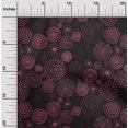 thumbnail image 2 of oneOone Rayon Black Fabric Abstracts Sewing Material Print Fabric By The Yard 56 Inch Wide, 2 of 5