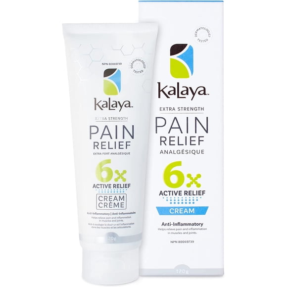 KaLaya 6X Extra Strength Pain Relief Cream for Arthritis, Joints, Muscle, Back, Neck, Shoulder, Hand and Knee Pain with 6 Natural Active