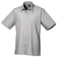 thumbnail image 1 of Premier Chemise de Travail Formelle en Popeline Unie à Manches Courtes pour Hommes, 1 of 3