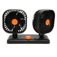 thumbnail image 2 of Car Fan, 360 Degree Rotatable Strong Wind Low Power Consumption Portable Quiet Dual Head Car Cooling Fan With Sticker For Truck For Van SUV, 2 of 8