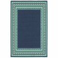 thumbnail image 1 of homeroots home decor 388679 9’x13’ Navy and Green Geometric Indoor Outdoor Area Rug, 1 of 1