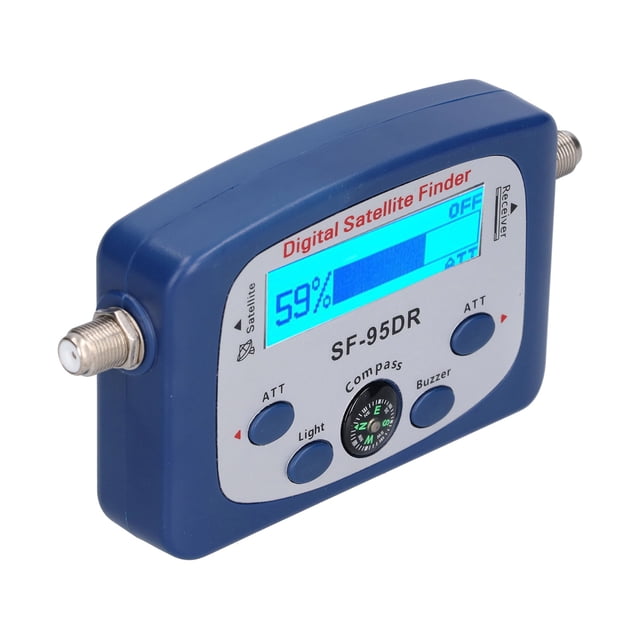 TV Satellite Finder, Satellite Meter Portable Satellite Finder ABS Less Loss for Satellite Installation for Camping