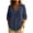 Navy, variant on cfhntfmh Long Sleeve Cotton Linen Tops for Women Loose Fit V Neck Button Henley Shirts Solid Fall Tee Shirts for Women
