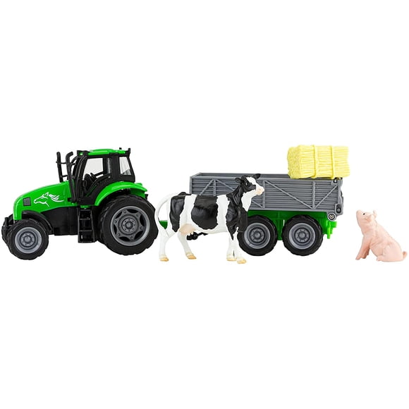 Breyer Farms Stablemates Tractor and Tag-A-Long Wagon